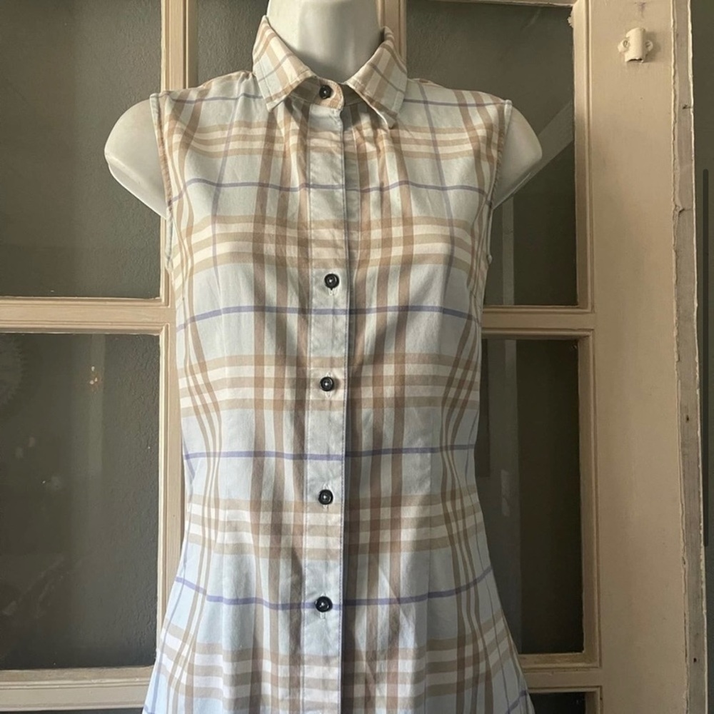 Burberry London Shirt Plaid Dress